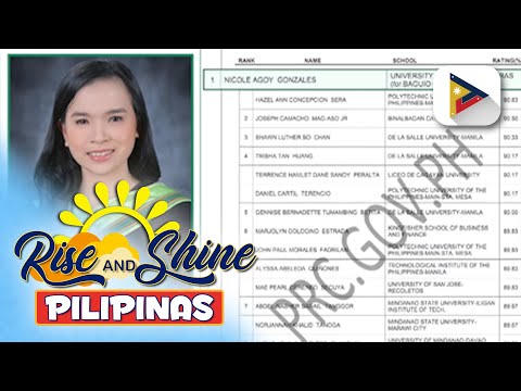 University of Cordilleras graduate na si Nicole Gonzales, nag-Top 1 sa CPA licensure examination