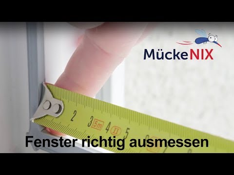 Fenster richtig messen