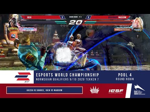 IESF 2020 Online Qualifier Norway. Tekken 7 - Round Robin Pool 4 [NOR/ENG]