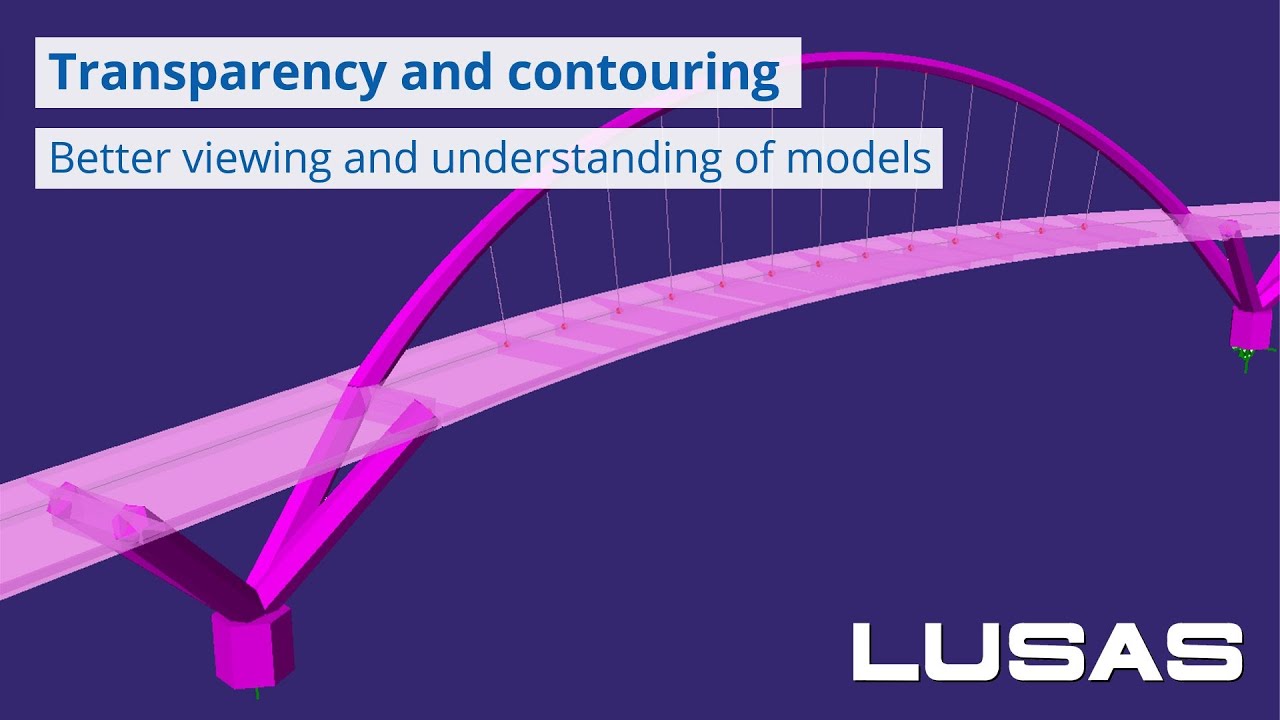 In short: Better viewing of models and results in LUSAS version 20