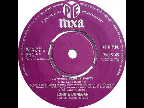 UK New Entry 1958 (173) Lonnie Donegan & His Skffle Group - Lonnie's Skiffle Party [Sides 1 & 2]