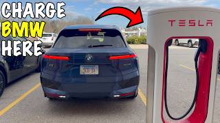 Charging My BMW iX at Tesla Supercharger!