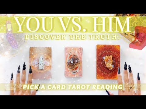 😳You VS. Him - What He *truly* thinks & feels for you (detailed)🧿👀🔮✨pick-a-card tarot reading🔥