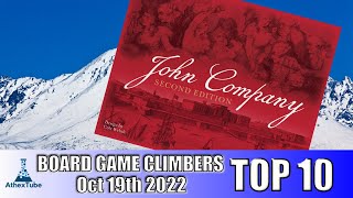 Top 10 Board Game Climbers for Week Ending in Oct 19th 2022