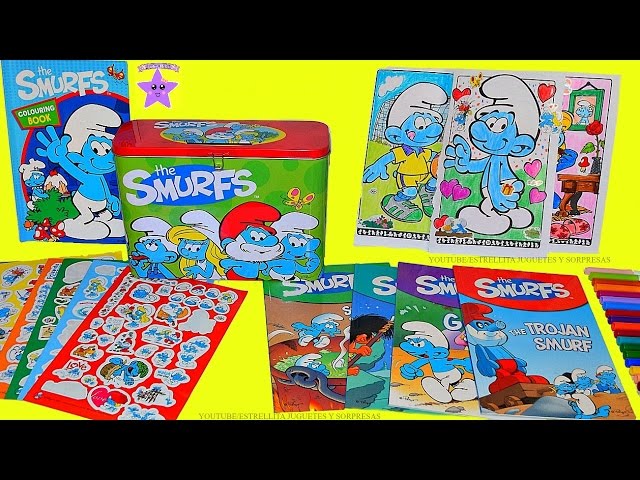 Vídeo relacionado con Los Pitufos. Megalibro para colorear: Con pegatinas