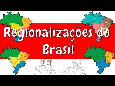 Regionalization of Brazil - IBGE, Geiger and Milton Santos (Illustrated Summary)