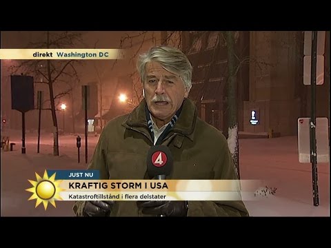 8 döda i snöstorm i USA - Rolf Porseryd direkt från USA - Nyhetsmorgon (TV4)