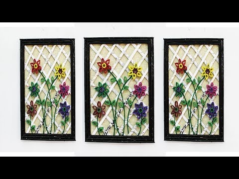 How To Make Newspaper Wall Hanging_diy wall hanging with newspaper By_Life Hacks 360 Video