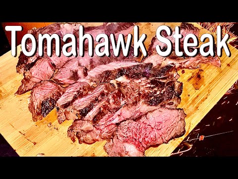 Tomahawk Steak grillen mit Holzkohle Grill Rindersteak DIY long story short😋