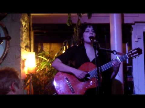 Raphaelle Bouskela does her song (Marcello) at Les Chansonniers