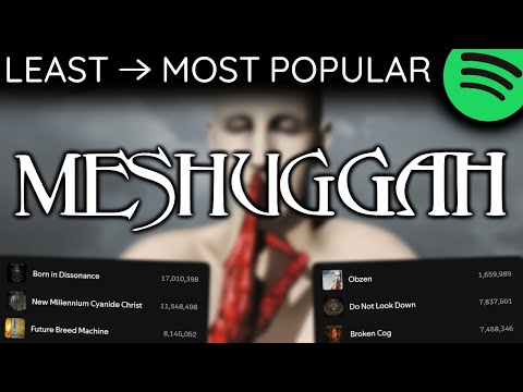 Every MESHUGGAH Song LEAST TO MOST PLAYED [2025]