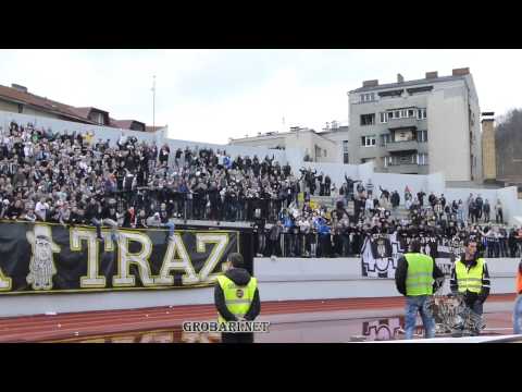 Pesma sa igračima u Užicu | Sloboda - Partizan, 04.04.2013.