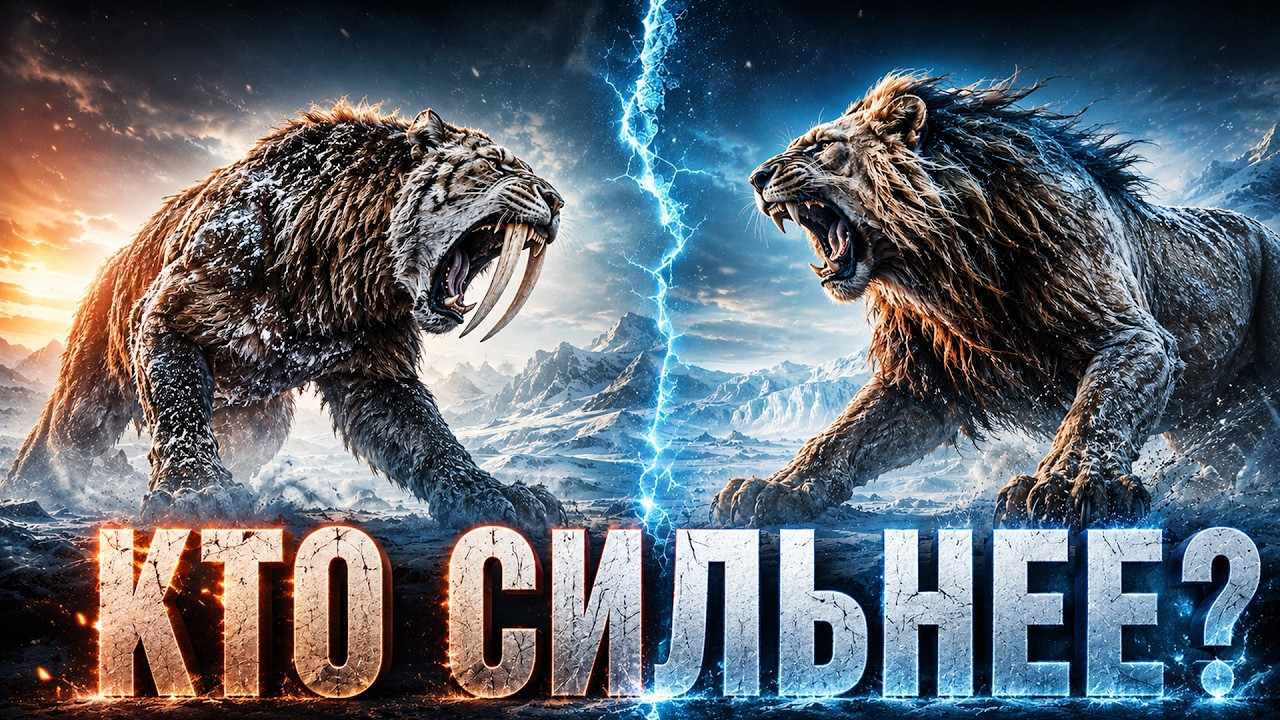 Саблезубый убийца vs Король мамонтовой степи. Кто сильнее?