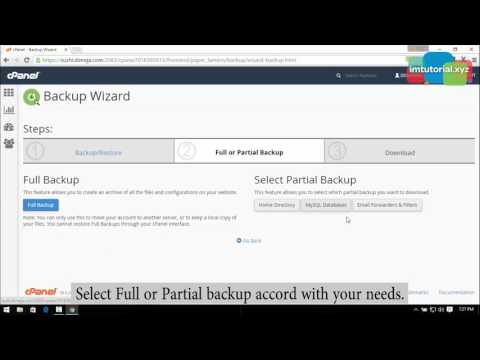 How to Use Backup Wizard in Cpanel
