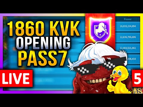 1860 KVK: Pass7 Opening 🔥 LIVE! 🔴 #C11345 #5