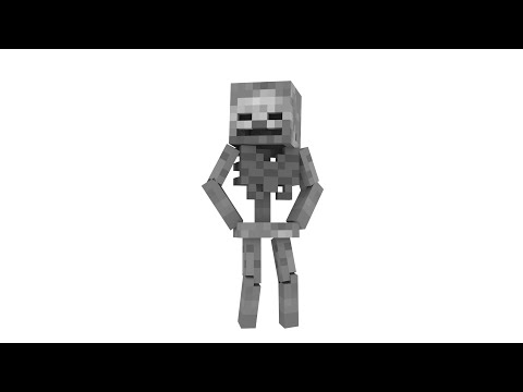 Drakonic - Blender Skeleton Timelapse (Minecraft Animation)