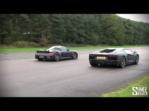Drag Race: Lamborghini Aventador vs RUF CTR3 at Vmax Quicksilver