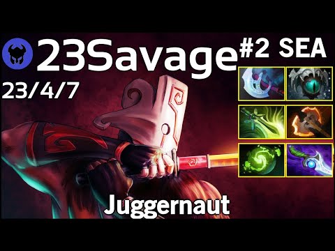 23Savage plays Juggernaut!!! Dota 2 7.21