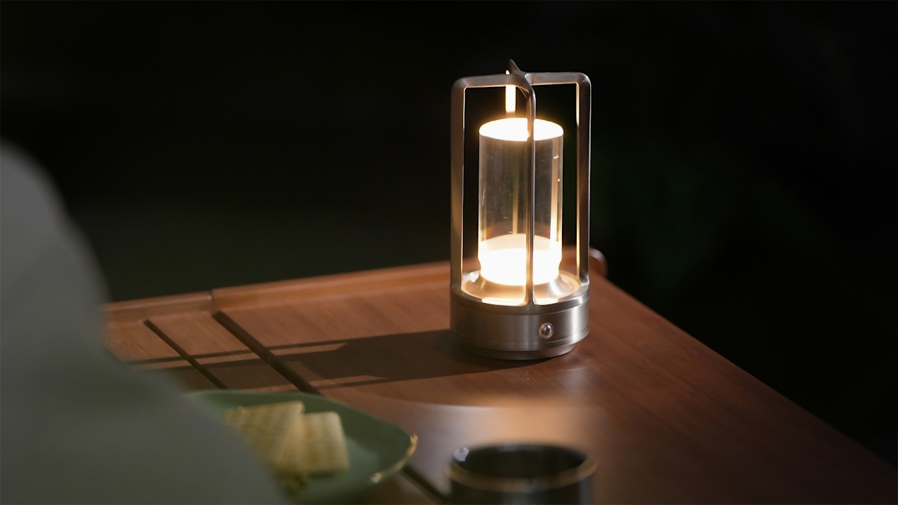 Lantern Cordless Crystal Table Lamp video 1