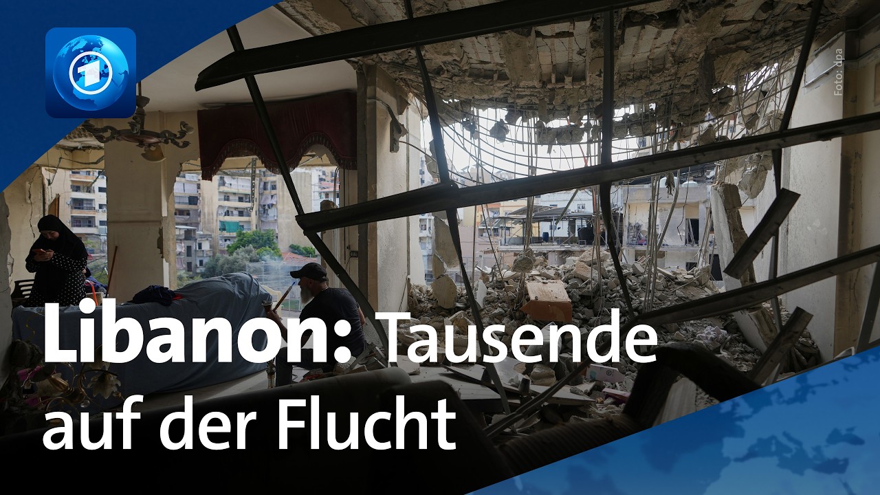 Krieg in Nahost: Hunderttausende auf der Flucht aus dem Libanon