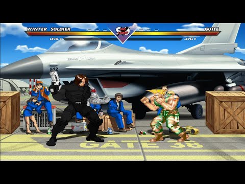 Winter Soldier Bucky Vs American Soldier Guile || Insane Epic Fight OF All Time || Mugen Games