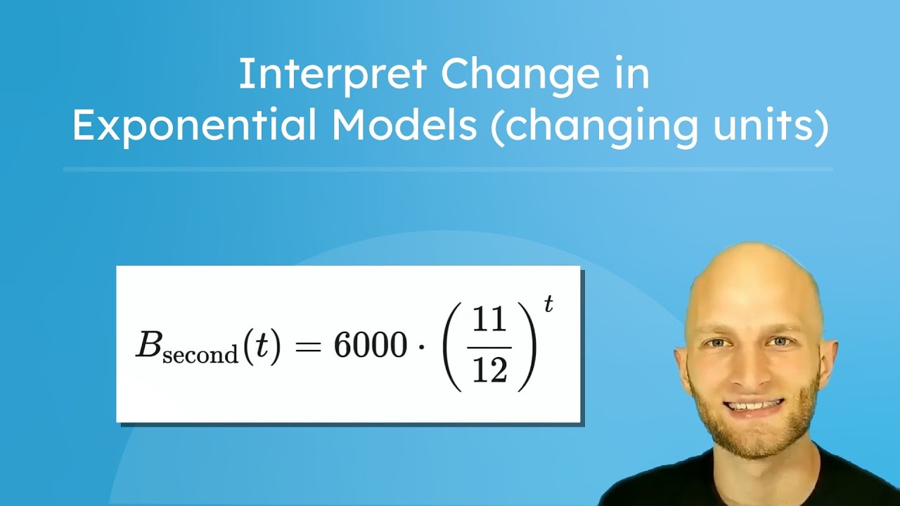 Exponential Modeling Assiment Solving Exponential Models When Time Units Don't Match • Video • Lenny ...