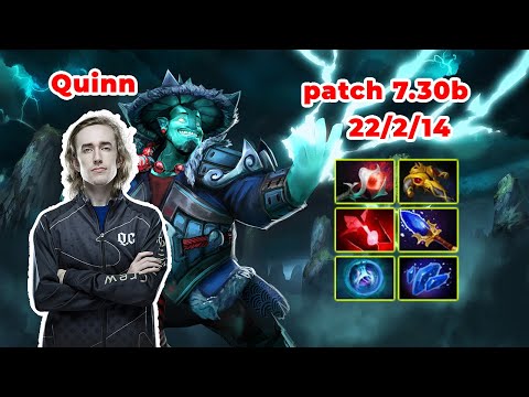 Quinn CCnC Storm Spirit Mid - DOTA 2 7.30b - MMR rank - Dota2 Gameplay [Learn To PRO dota2]