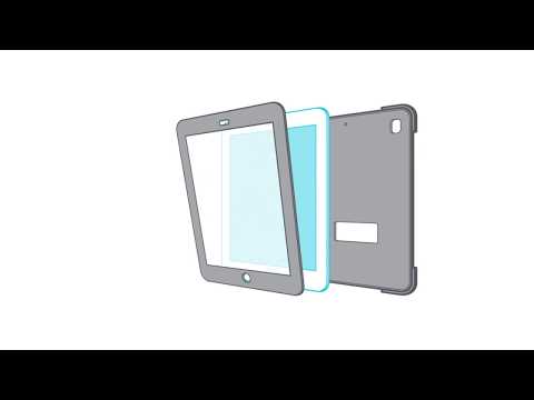 SafePort® Rugged Case for iPad® (6th gen./5th gen.), iPad Pro® (9.7-inch), and iPad Air® 2 (White/Gray) - video 1
