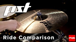 Video thumbnail for PAISTE CYMBALS - PST Ride Comparison by Paiste Cymbals