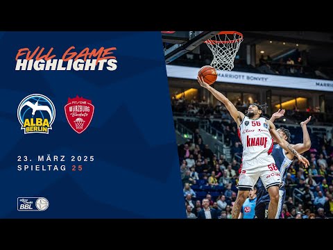 ALBA BERLIN vs. FIT/One Würzburg Baskets - Full Game Highlights - Spieltag 25, 2024/25