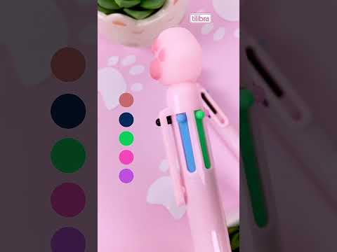 Vídeo do produto Caneta Esferográfica 1.0mm RC6 Cores Purrfect - Sortido