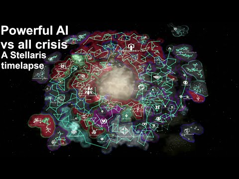 Powerful AI vs all crisis | A Stellaris timelapse