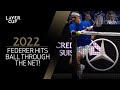 Roger Federer Hits Ball Through The Net! | Laver Cup 2022