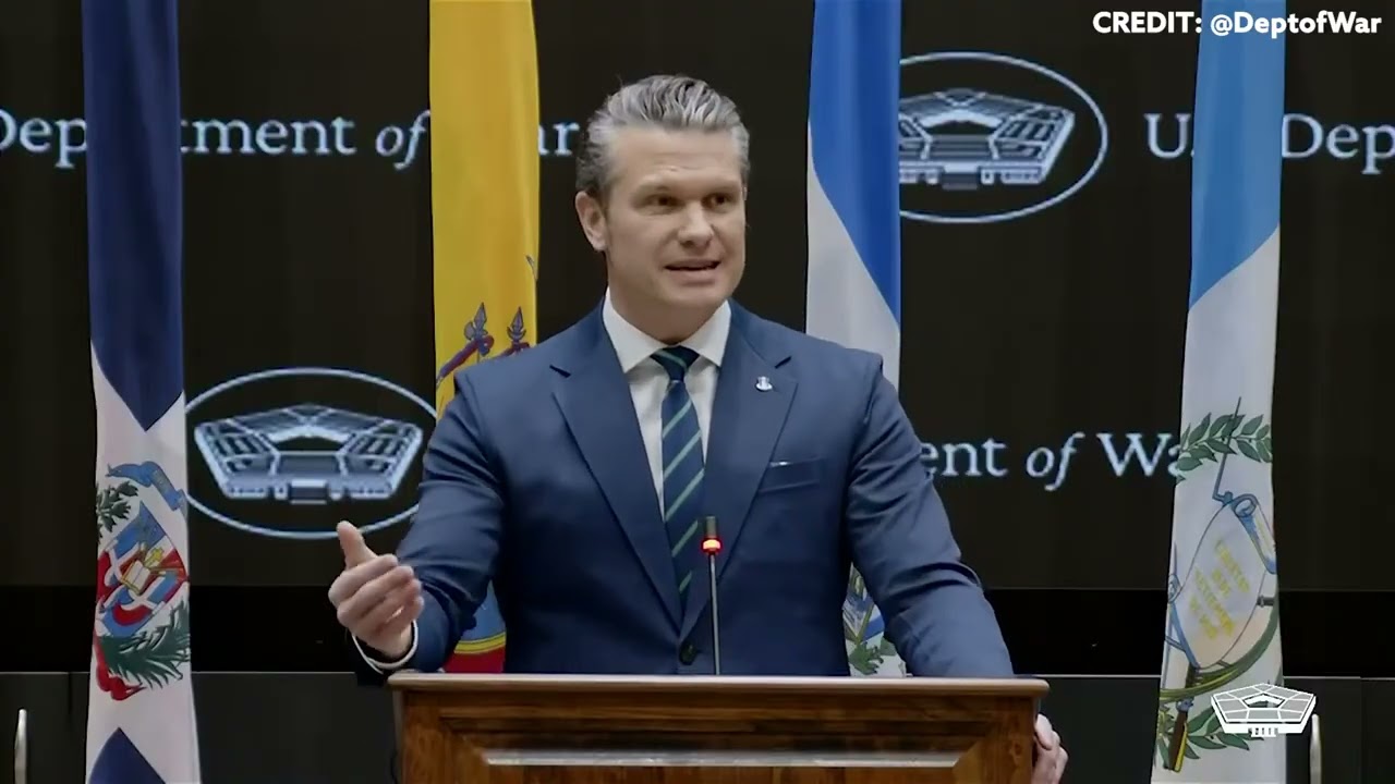 WATCH: Secretary of War Pete Hegseth Speaks on Stopping Cartels at USSOUTHCOM‬ - 03/05/26