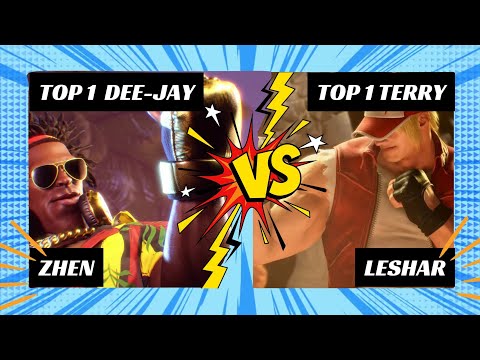 TOP 1 TERRY vs TOP 1 DEE JAY! | LESHAR vs ZHEN - Combate Elétrico no Street Fighter 6