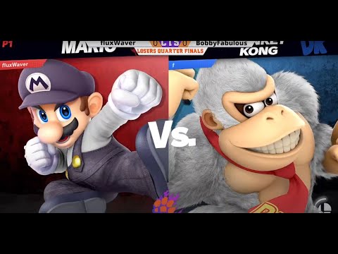 Clocktower Smash 101 - LQ - fluxWaver (Mario) vs. BobbyFabulous (Donkey Kong, King Dedede) - SSBU