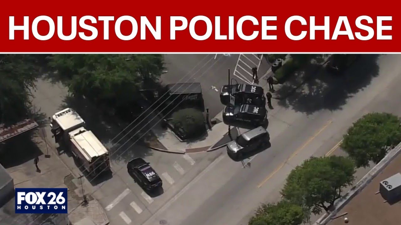 Surveillance video: Houston police chase ends in crash