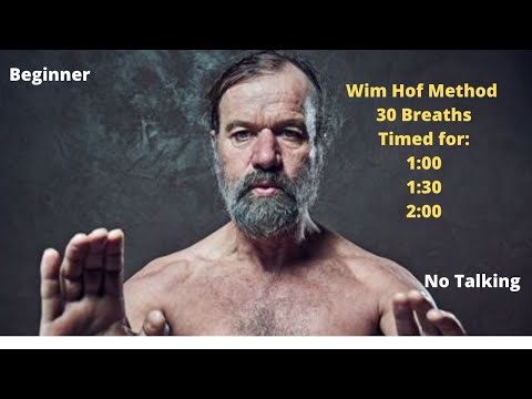Wim Hof Guided Breathing Method For Beginners 3 Rounds(no talking)