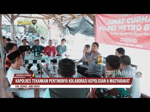 KAPOLRES METRO BEKASI SAPA WARGA KAMPUNG PULO KAPUK