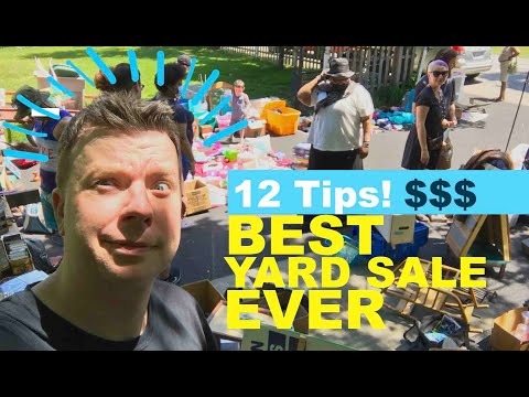 Odd Yard Sale Tips that ACTUALLY WORK- (My BEST yard sale ever!)