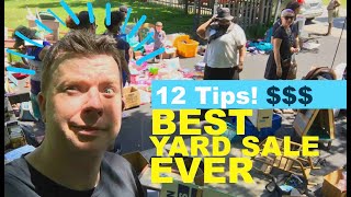 Odd Yard Sale Tips that ACTUALLY WORK- (My BEST yard sale ever!)