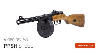 Laser tag weapon - Submachine gun PPSh. Video review