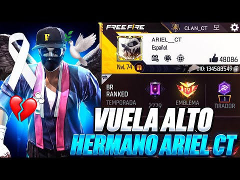 My brother Ariel CT passed away before fulfilling his dream of becoming a Free Fire influencer.