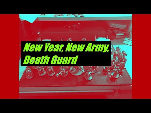 New Year, New Army, Death Guard Warhammer 40k Conquest Unboxing issues 55 to 58