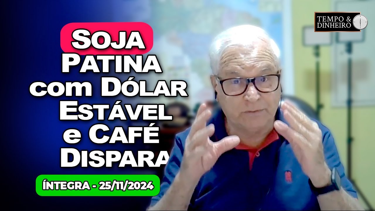 Café dispara de olho no clima e safra. Dólar estável a espera de pacote fiscal no Brasil.