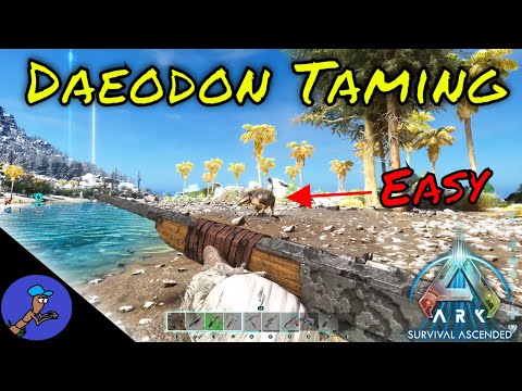 Epic Daeodon Taming Adventure: Raft Trap Strategy Revealed!