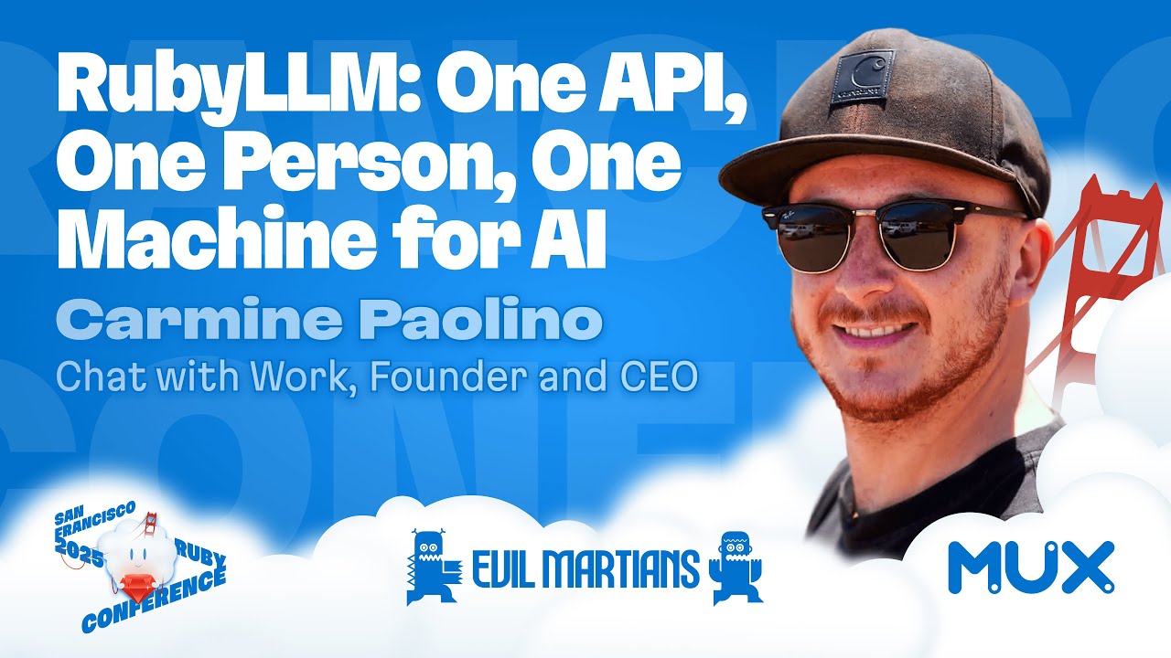RubyLLM: One API, One Person, One Machine for AI
