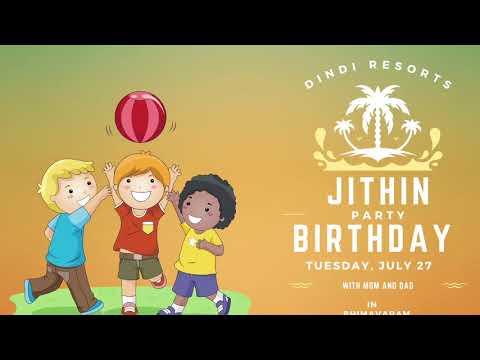 Jithin kunitila 3rd birthday