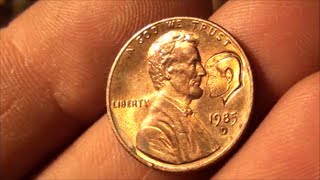 Penny with JFK face on it - Kissing Presidents Coin, Kissing Lincoln Cent