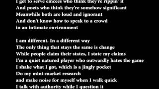 Sage Francis - Personal Journals - Different